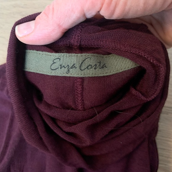 Sleeveless turtleneck, burgundy, xs - Picture 2 of 3